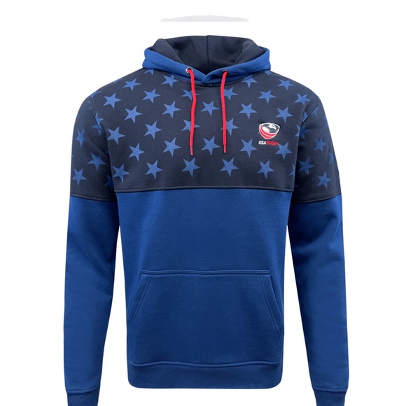 Official USA Rugby Stars and Stripes Hoodie, Size 3XL. - Picture 1 of 7